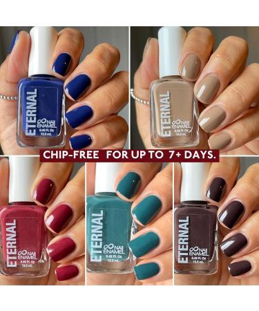 Elegant Eternal Beige 5 pc Red Nail Polish Set for Women & Girls - Fast Dry, Long-Lasting Blue Nail Polish - DIY Manicure/Pedicure - Made in USA - Buy Online on GoSupps.com