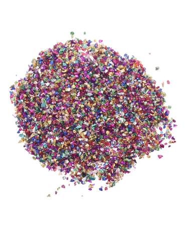 1 Glass Chip Nail Accessories Rhinestones Epoxy Resin Nail Art Charms Glass Epoxy Fillers Nail Art Fillers Manicure Charms DIY Charm Fillers Manicure Fillers Nail Stickers Filling 0.5X0.3cm Colorful