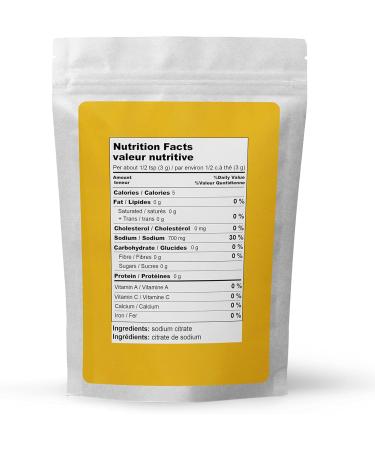 Sodium Citrate (1lb) by Elo s Premium |100% All-Natural Food Grade Emulsifier and Preservative| Packaged In Canada| Used As Emulsifier Flavor Additive and Preservative| Non-GMO Kosher and Halal Friendly Gluten Free| Make Cheese Sauces Club Soda Gravy and  - Buy Online on GoSupps.com