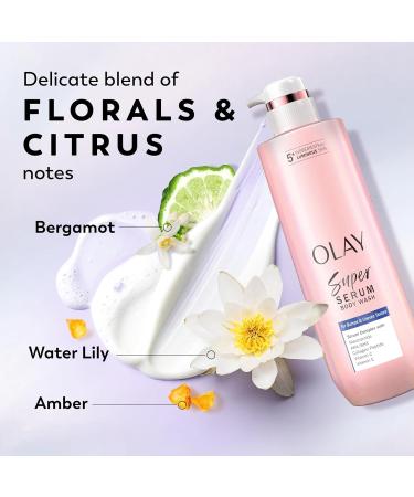 Olay Super Serum Body Wash for Rough & Bumpy Skin Hydrating & Renewing Serum Complex with Exfoliating Minerals for Luminous Skin 20 fl oz - Buy Online on GoSupps.com
