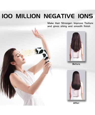 Professional Hair Dryer | 110 000 RPM Fast Drying | 100M Negative Ions for Smooth Hair | 4 Heat & 3 Speed Settings | Lightweight & Travel-Friendly Cow Blow - Buy Online on GoSupps.com
