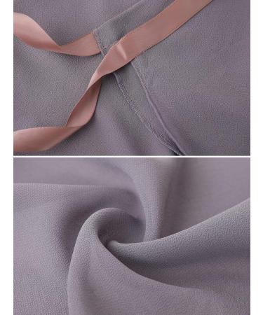 Ballet Wrap Skirt for Girls & Women - Adjustable Chiffon Dance Skirt in Grey & Purple - Buy Online on GoSupps.com