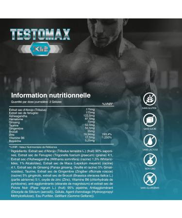 Powerful Pure Testosterone Booster | Andean Maca and Taurine | Boosts your intimate relationships | Increases muscle mass and physical performance | Fat-burning action | 120 caps. - Buy Online on GoSupps.com