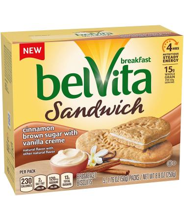 Belvita Breakfast Biscuit Sandwiches - Cinnamon Brown Sugar & Vanilla Creme  6 Pack - Buy Online on GoSupps.com