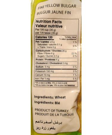 Fine Yellow Bulgur (bulgar) 2lbs 907g - bulgur juane fin - Buy Online on GoSupps.com