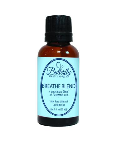 Breathe Blend (30mL). A Combination of 7 Essential Oils Designed to Increase The Lungs Capacity to Breathe.
