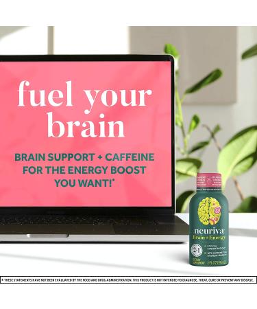 Neuriva Brain + Energy Shots - Nootropic Supplement for Focus & Energy Boost - 12 Count Strawberry Lemonade - Buy Online on GoSupps.com