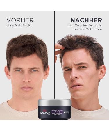 Wellaflex Men Dynamic Texture Matte Styling Paste Ultra Strong Hold Matte Finish Dermatologically Tested 75ml - Buy Online on GoSupps.com