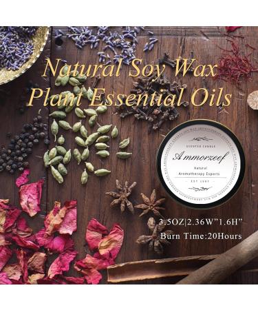 Sandalwood Meditation Candle - Natural Soy Wax Wooden Wick | Aromatherapy Spa & Yoga Candles for Women - Buy Online on GoSupps.com