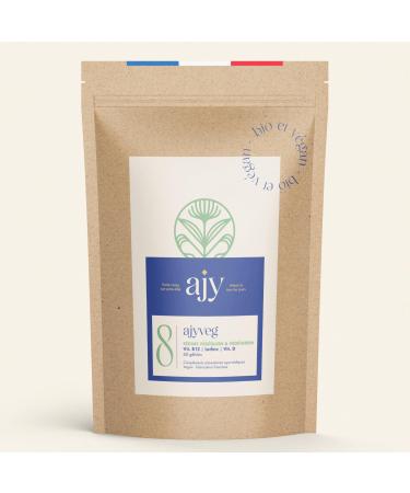 AJY VEG Vegan Multivitamins | Vitamin B12 D3 B6 B2 B9 | Anti Deficiency & Fatigue | 60 Capsules 2 Months