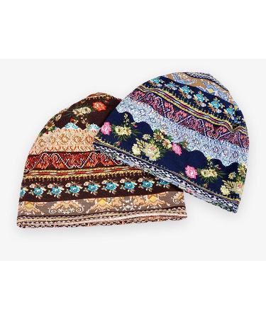 XYIYI Womens Chemo Headwear Hats - Cotton Slouchy Beanie Cap Scarf in Multicolor - Buy Online on GoSupps.com