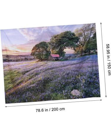 Zerodeko 3pcs Lavender Tapestry Flower Wall Decor Wedding Banner Flower Banner Natural Scenery Hanging Tapestry Decor for Home Backdrop Printing Purple Wall Tapestry Polyester (polyester) 200x150cmx3pcs Purple 2x3pcs - Buy Online on GoSupps.com