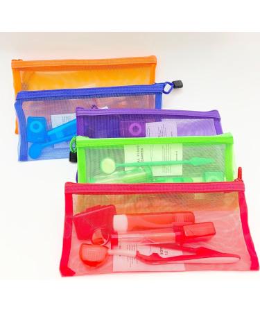 Portable Dental Travel Set - 8-Piece Custom Oral Care Kit for Hygiene & Orthodontics (Blue - Buy Online on GoSupps.com