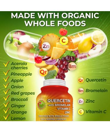 SUPPLEMENTS STUDIO High Absorption Antioxidant & Immune Support Bundle Liposomal Vitamin C 1500mg + Glutathione 500mg + Quercetin with Bromelain Zinc & Whole Food Blend Vegan Non-GMO Capsules - Buy Online on GoSupps.com