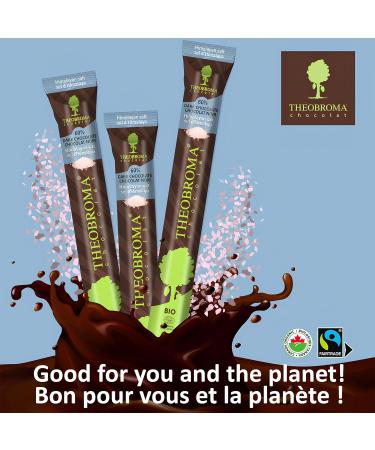 Theobroma Chocolat Dark Chocolate 60% Himalayan Salt Sticks (18) - Vegan Non-GMO Gluten Free Peanut and Almond Free - Sweet and Creamy Taste (Pack of 18) - Buy Online on GoSupps.com
