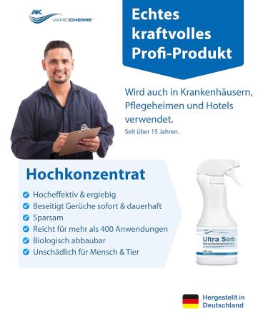 Ultra Sorb Odor Killer | Extreme Odor Neutralizers | Stubborn Smell Remover | AK Variochemie | Made in Germany - Buy Online on GoSupps.com