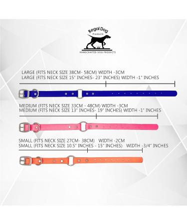 Regal Dog Halison Biothane Waterproof Dog Collar & Leash Set - Black for Small Medium & Large Dogs - Durable & Stylish D-Ring Design - Buy Online on GoSupps.com