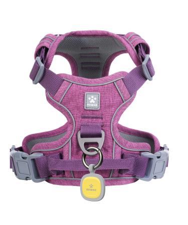 Pawaii dog harness dog harness for small dogs with handle anti-pull dishes Breast harness Anti-pull padded reflectable breathable breathable breathable dog mechanical ID day contains (S purple) s (bigger than: 43cm-55cm)) Orchid Purple - Buy Online on GoSupps.com