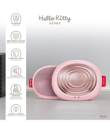 Geske x Hello Kitty Sonic Thermo Facial Brush | 5-in-1 Skin Cleaning Device | Heated Facial Cleaning & Massage Brush | Pink Electric Face Cleaner - Buy Online on GoSupps.com