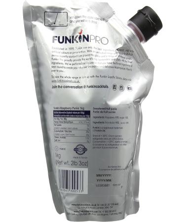 Funkin Pro Raspberry Fruit Puree 1kg - Premium Quality for Cocktails and Desserts - Buy Online on GoSupps.com