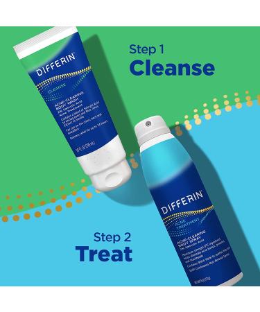 Differin Acne Body Spray 6 oz - Salicylic Acid Treatment for Back, Chest, and Shoulders - Buy Online on GoSupps.com