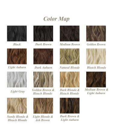 Gairyan 50cm Clip-In Synthetic Hair Extensions - Curly Wavy Bleach Blonde 7 Parts for Women - Buy Online on GoSupps.com