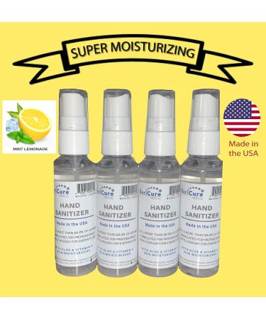 KeriCure Fresh Lemonade Hand Sanitizer Spray 3 PACK | Moisturizing & Cleansing | Made in USA | Woman-Owned Business - Buy Online on GoSupps.com