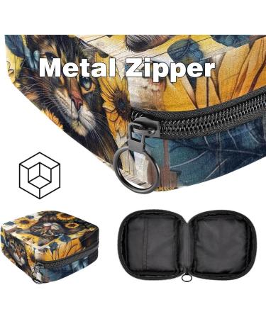MUOOUM Menstrual Pad Bag for Women & Girls - Zippered Galaxy Dinosaur Pocket Organizer | Color 9 4.7x6.6 in | Perfect for Tampons & Essentials - Buy Online on GoSupps.com