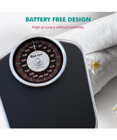 Adamson A26 Scales for Body Weight - New 2022 - Up to 350 lb  Anti-Skid Rubber Surface  Extra Large Numbers - High Precision Bathroom Scale Analog - Durable with 20-Year Warranty - Buy Online on GoSupps.com