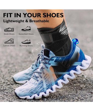 Adjustable Ankle Brace for Men & Women - Copper Support Stabilizer for Injury Recovery | Ideal for Sports: Basketball Volleyball Football Running - Buy Online on GoSupps.com