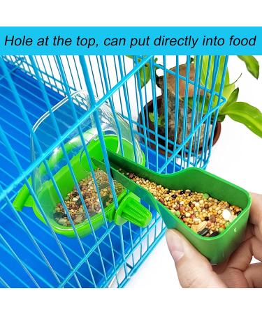2Pcs Bird Feeder for Cage - Water & Food Dispenser for Parakeet, Budgies, Lovebirds | Hanging Bird Cage Accessories & Supplies - Buy Online on GoSupps.com