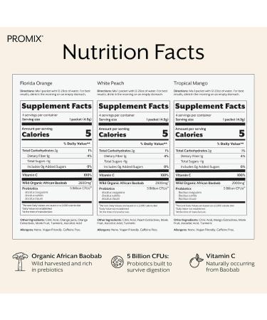 ProMix Nutrition Debloat Prebiotics and Probiotics Immune Support Supplement for Digestive Health Nausea Relief Gut Repair - Variety Pack - 12 Servings (Pack of 12) Variety Pack 12 Servings (Pack of 12) - Buy Online on GoSupps.com