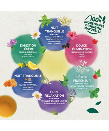 Elephant Pure Relaxation Infusion Chamomile Orange Leaf and Lavender Flavor 100% Natural Ingredients 20 Sa - Buy Online on GoSupps.com