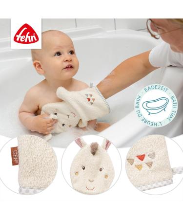 Fehn Baby Bath Towel Poncho - Cotton Children's Towel & Llama Washcloth Bundle - Ideal for Infants & Toddlers - Buy Online on GoSupps.com