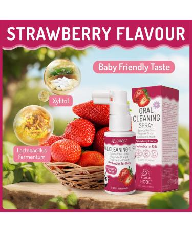 Kids Oral Spray Toddler Toothpaste Helper for Cavity Prevention and Fresh Breath Children Anticavity with Fluoride Free for Newborn to Preschoolers Kid's Mouth Spray (Strawberry+2P) - Buy Online on GoSupps.com