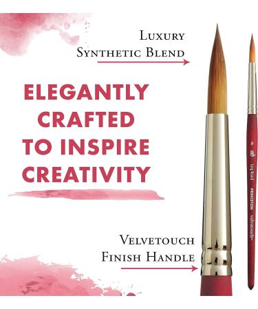 Princeton Velvetouch Size 8 Long Round Brush - P3950LR8 - Buy Online on GoSupps.com