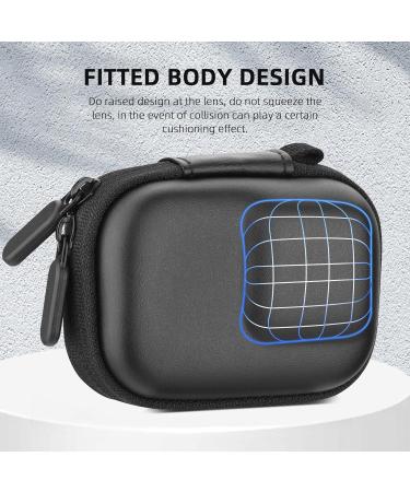 Brdrc Storage Pocket Case for DJI Osmo Action 4/3 | Mini-Hard Bowl Pocket & PU Travel Shell for GoPro 12/11/10/9 Accessories (Black) - International Shipping Available - Buy Online on GoSupps.com