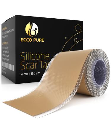 Silicone Scar Tape - Medical Grade Silicon Sheets for Scar Treatment on Face and Body - Works on Hypertrophic and Keloidal Scars (Skin Color)