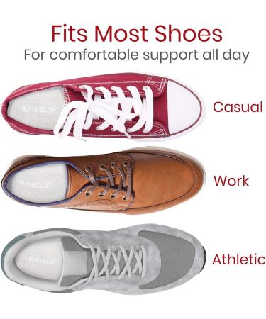 Envelop Gel Insoles - 3/4 Arch Support for Plantar Fasciitis - Small Size - Buy Online on GoSupps.com