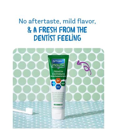 Smart Mouth Whitening Toothpaste with Fluoride - Clean Mint 6 oz (Pack of 5) | Brighten Your Smile Worldwide - Buy Online on GoSupps.com