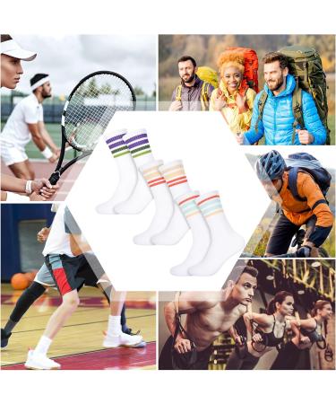 Buy Utensilsto 3 Pairs Women's Tennis Socks | Retro Long White Sports Socks for Ladies | International Shipping Available - Buy Online on GoSupps.com