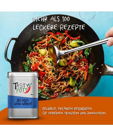  TASTY POTT Tasty Pott Bio Asia Wok Spice 250g | Refill Refill | Asian Cuisine | Cooking & Seasoning | Intense Taste | Spice Blend | Asian Flavours | Exotic - Buy Online on GoSupps.com
