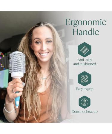 Professional Circular Hair Brushes Set - Ionic Thermal Blow-Drying Brushes for Women | 3-Pack with Travel Bag - Buy Online on GoSupps.com