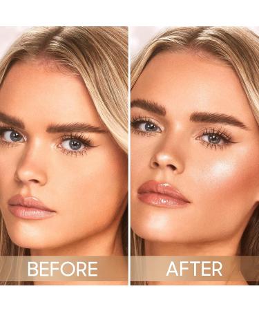 Contour Stick Beauty Wand - Liquid Bronzer Highlighter Cream Blush Stick with Fine Cushion Applicator | Face Makeup Lumi Glotion for Flawless Finish - Cruelty-Free | Contour (Medium Brown) - Buy Online on GoSupps.com