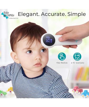 Buy Baby Camdy Infrared Digital Thermometer | 2-in-1 Forehead & Liquid Temperature | Fast 1 Second Contactless Reading | Perfect for Babies Children & Adults - Buy Online on GoSupps.com