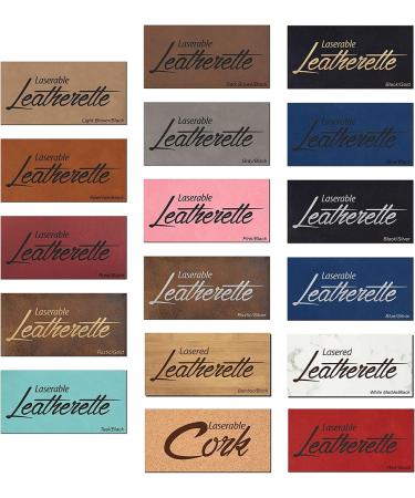 Laserable Leatherette Sheets 12x24 - Engraving Supplies for Glowforge - Rawhide/Black - Buy Online on GoSupps.com