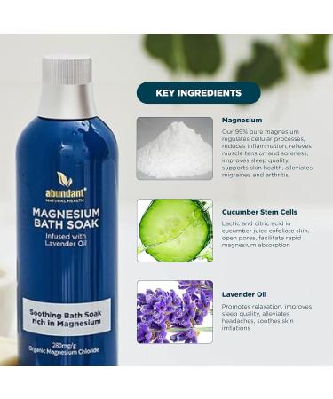 Buy MAG I.C. Magnesium Bath Soak with Lavender Oil | Hydrate Soothe & Relax | 500mL - International Shipping Available - Buy Online on GoSupps.com