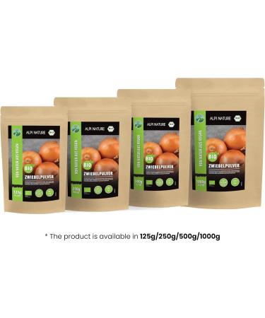Alpi Nature Oignon en Poudre BIO 1kg Oignons D shydrat s Moulus Poudre d'Oignon pour la Cuisine 1 KG - Buy Online on GoSupps.com