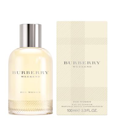 Burberry Weekend Eau De Parfum Women's Floral Perfume With Notes of Tangerine Wild Rose Iris & Sandalwood Long Lasting Fragrance 3.3 Fl Oz (Pack of 1)