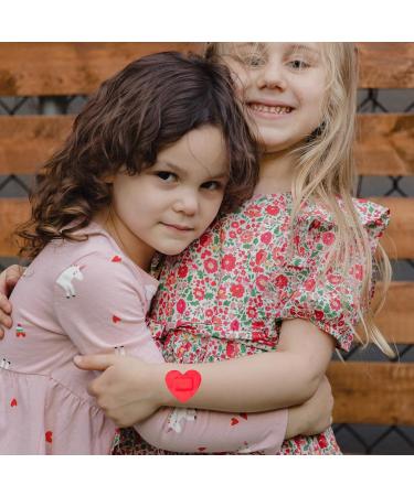 FRCOLOR 50pcs Red Heart Shaped Adhesive Bandages for Kids | First Aid Patches for Cuts & Scrapes | Ideal for School Nurses - Buy Online on GoSupps.com